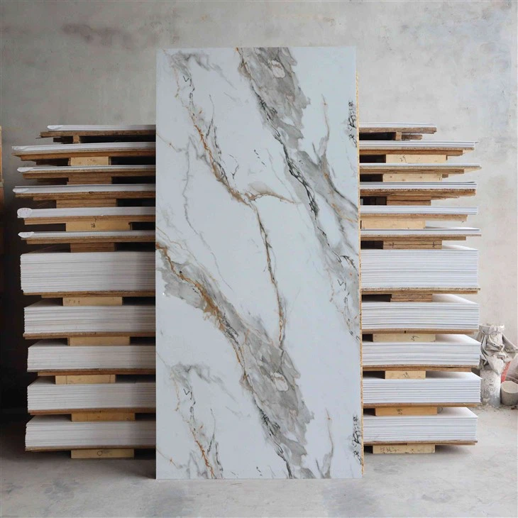 High-Gloss PVC Marble Sheet of Waterproof