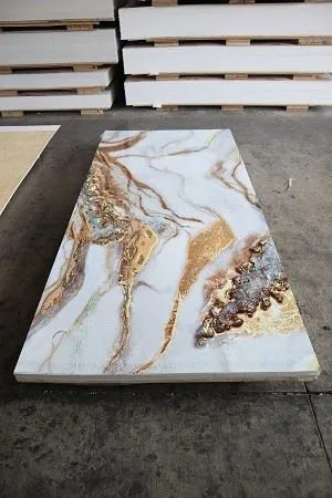 New Gilded PVC UV Wall Panel